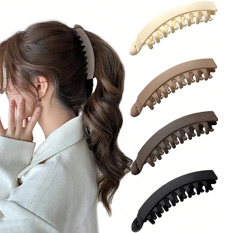 1pc/5pcs Banana Hair Clips,5 Inch Large Banana Clip for Thin Fine Thick hair,Non Slip Banana Claw Clips for Women