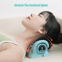 Electric Neck Stretcher EMS Pulse Cervical Traction Relax Heating Cervical Chiropractic Traction Pillow Warm Vibration Massage