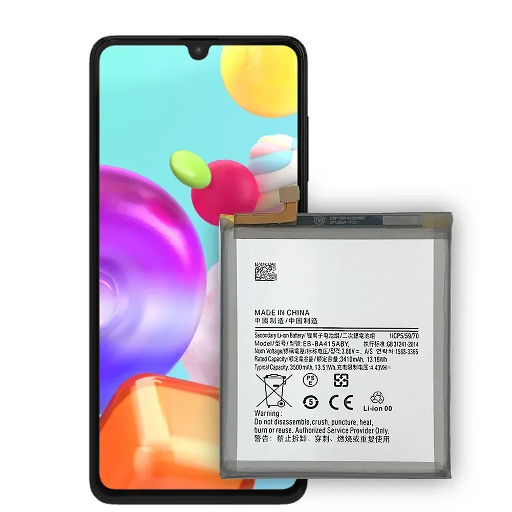 

Replacement Battery For Samsung Galaxy A41 A415F EB-BA415ABY Rechargeable Phone Battery 3500mAh