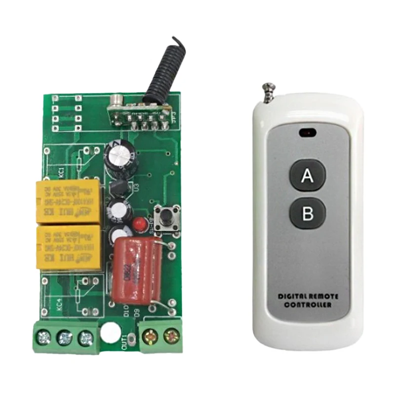 220V motor positive and negative rotation wireless remote control 12V / 24V single circuit point control switch circuit board