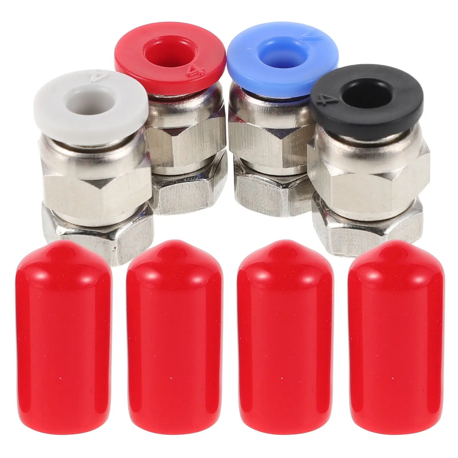 

2 Sets 3D Printer Ptfe Tube Connector Pc4-M6 Pneumatic Feed Tube Adapter Extruder Fitting for Filament Dryer 4x2.5mm Compatible