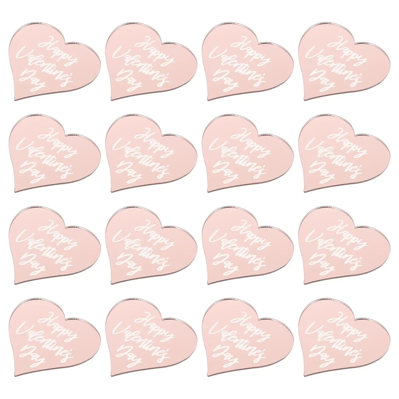 

25 Pcs Top Hat Cake Decoration Props Bride Decorations Heart Acrylic Mom Toppers Shape Inserts