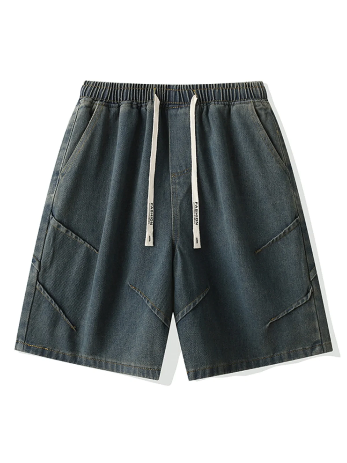 

American Retro Workwear Men's ort Jeans Summer Trendy Hiphop Five Parts Loose Casual Mid-length Pants Youthful Vitali Sle