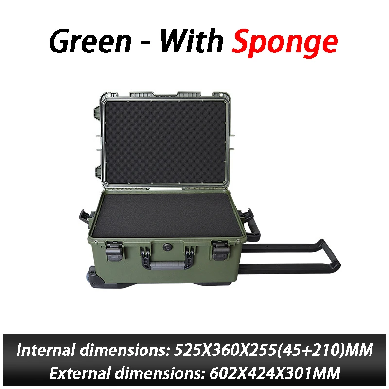 Trekstang beschermdoos Multifunctionele precisie-instrument Veiligheidsbeschermingsdozen Waterdichte opbergdoos voor fotografieapparatuur