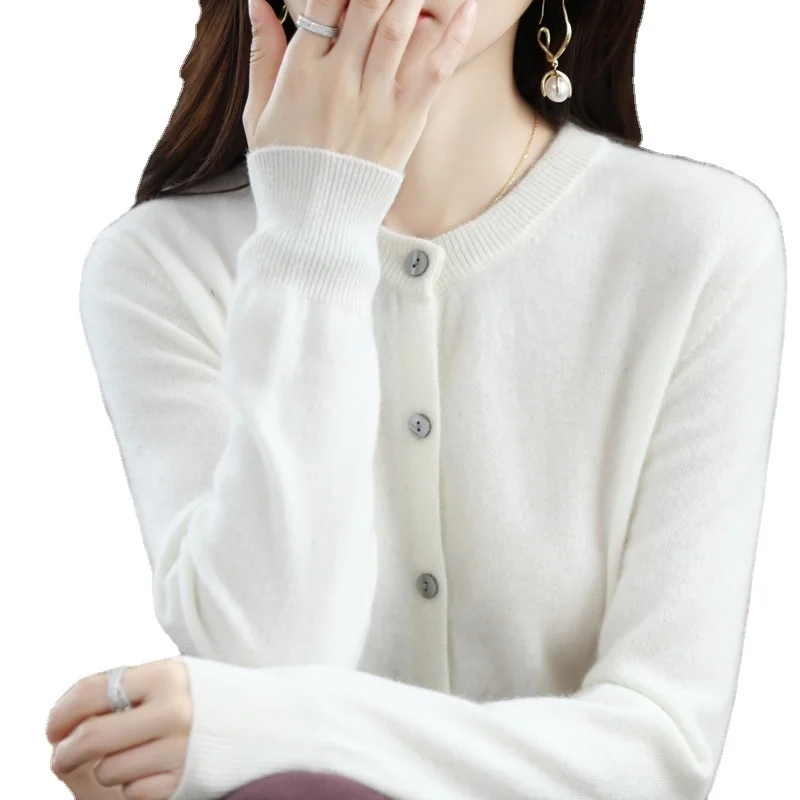 المرأة س الرقبة الصدر سترة فضفاضة ، سيدة ملابس التريكو ، الصلبة الكورية سترة ، الخريف والشتاء سترة ، جديد ، 2023