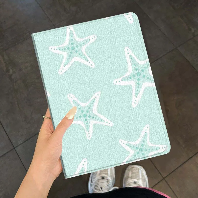 Star Creative Pattern For iPad mini Air 1 2 3 4 5 6 7 6th 7th 9 11 13 M3 M2 gen 7.9 8.3 10.9 بوصة 2025 حافظة كمبيوتر لوحي