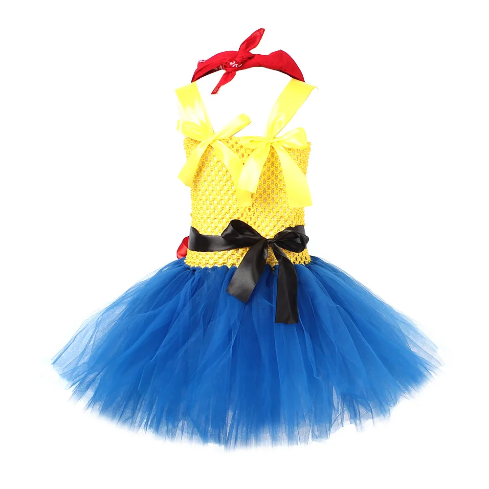 Cosplay AnimeToy Story Jessie Cartoon Girl's Fluffy Skirt Children's Performance Denim Style Dress Halloween Party Costumes