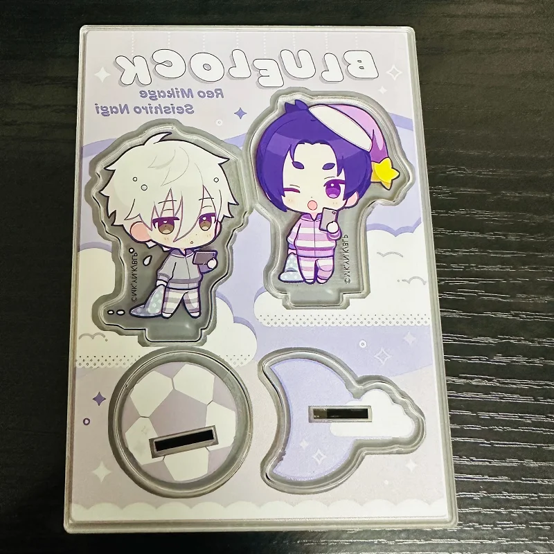 Japan Anime BLUE LOCK Figures Reo Mikage Seishiro Nagi Rin Itoshi Cosplay Acrylic Stand Model Plate Desk Decor Standing Sign Toy