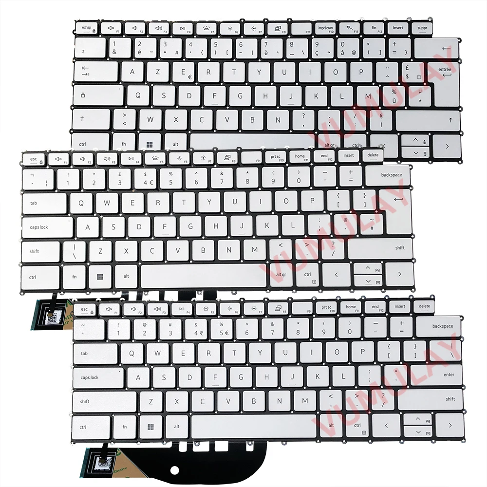 

UK/US/AZERTY Backlit Keyboard for DELL XPS 15 9500 9510 9520 P91F XPS 17 9700 9710 9720 P92F Precision 5550 5560 5750 5760 FR