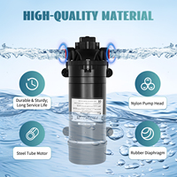 Water Pump, 220V Self-Priming High Pressure Diaphragm Pump 160PSI Diaphragm Pump for Agriculture, Domestic Water Installation
