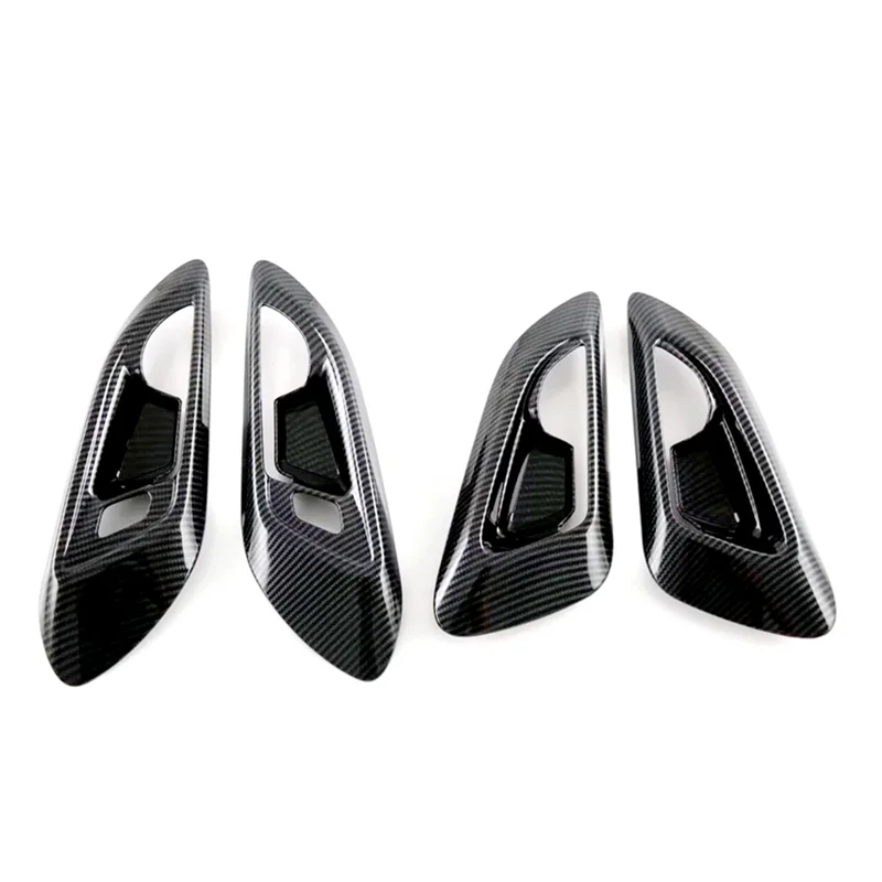 For Chevrolet Trax Seeker 2023 2024 Inner Door Handle Cover Panel Trim Accessories (ABS Carbon Fiber)