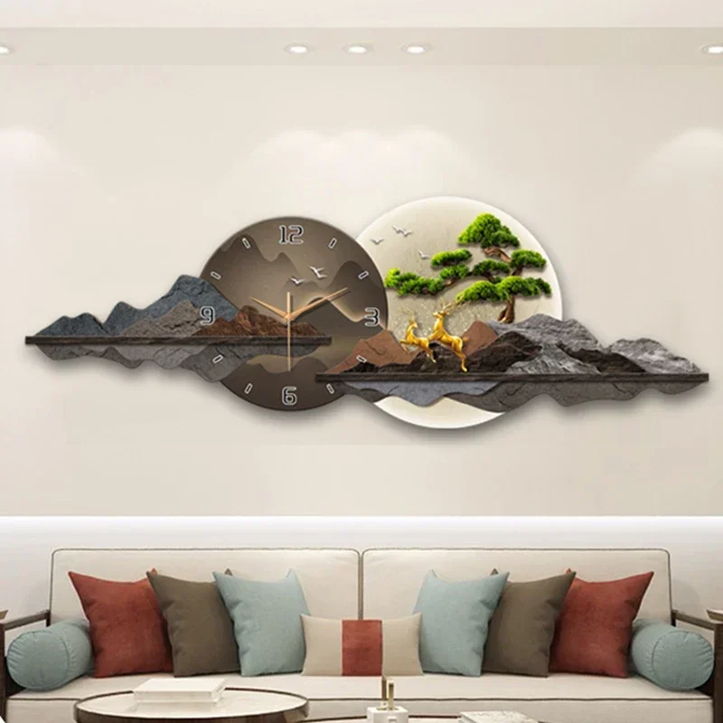 Simple Black Unique Wall Clocks Living Room Room Design Wall Clocks Aesthetics Smart Reloj Pared Salon Grande Home Decoration