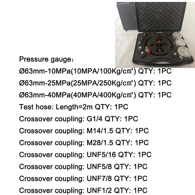 7 In 1 Hydraulic Accumulator Multifunctional Nitrogen Filling Tool Equipment Pressure Test Kit Suitable For Smelting And Mining