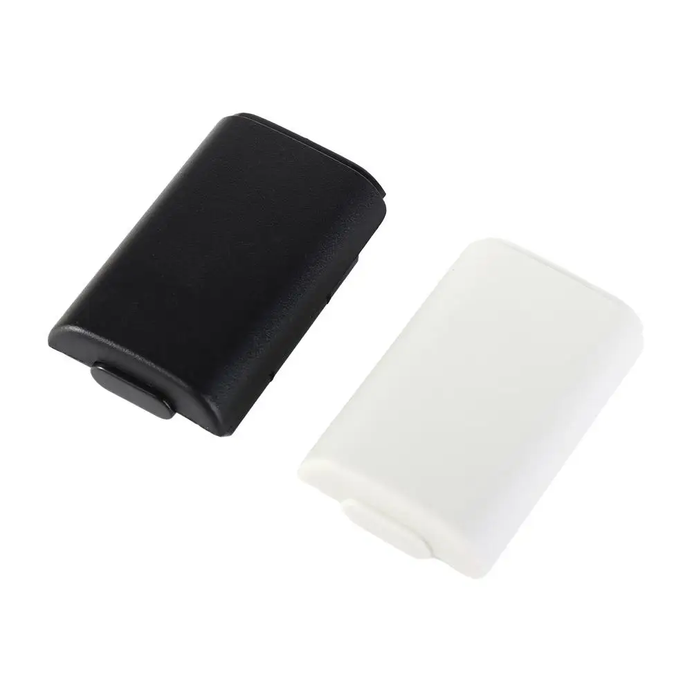 Funda de batería de juego para mando inalámbrico, cubierta de batería AA para Xbox 360, color blanco y negro