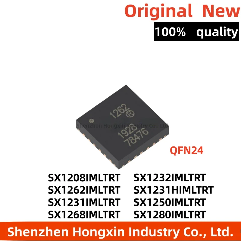 

1-5 pieces of SX1208 1232 1262 1231 1250 1268 1280IMLTRT/HIMLRT patch QFN-24 RF transceiver chip
