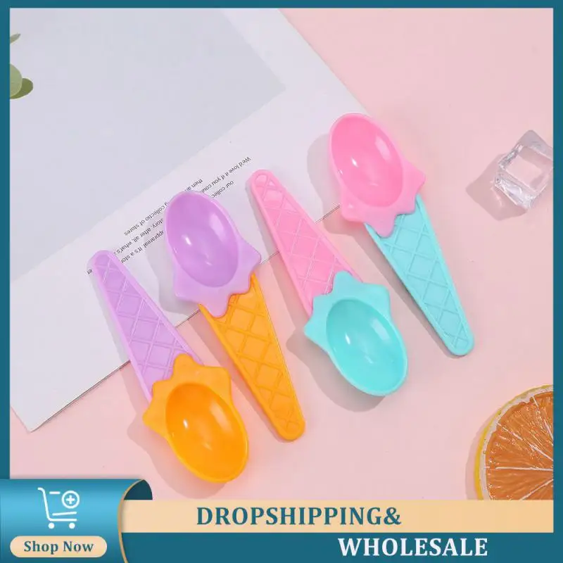 Plastic Bowl Great For Ice Cream Party Reusable Kids Cake Plastic Scoop Ice Cream Accessories Dessert Scoop Tableware