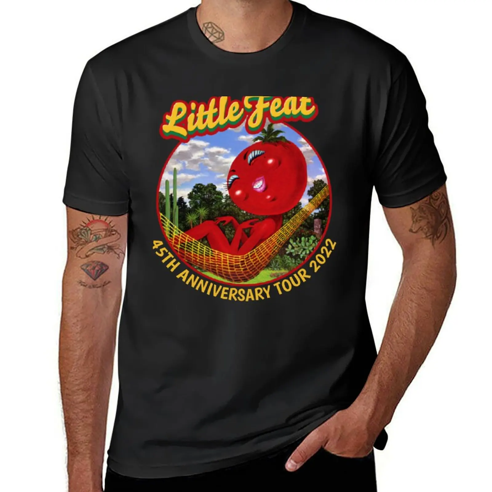 T-shirt TOUR 45TH ANNIVERSARY para homens, fãs de desporto Sweat T Shirt, Little Feat, 2022