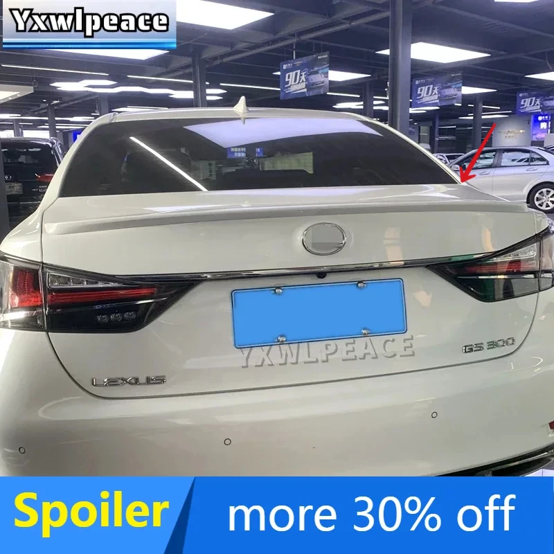 

For Lexus GS GS250 GS300 GS350 2013-2017 High Quality ABS Material Unpainted Color Rear Trunk Lip Spoiler Car Accessories