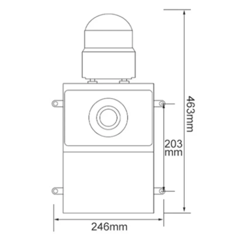 High power acousto-optic alarm Voice alarm Industrial horn 220W multi-purpose horn