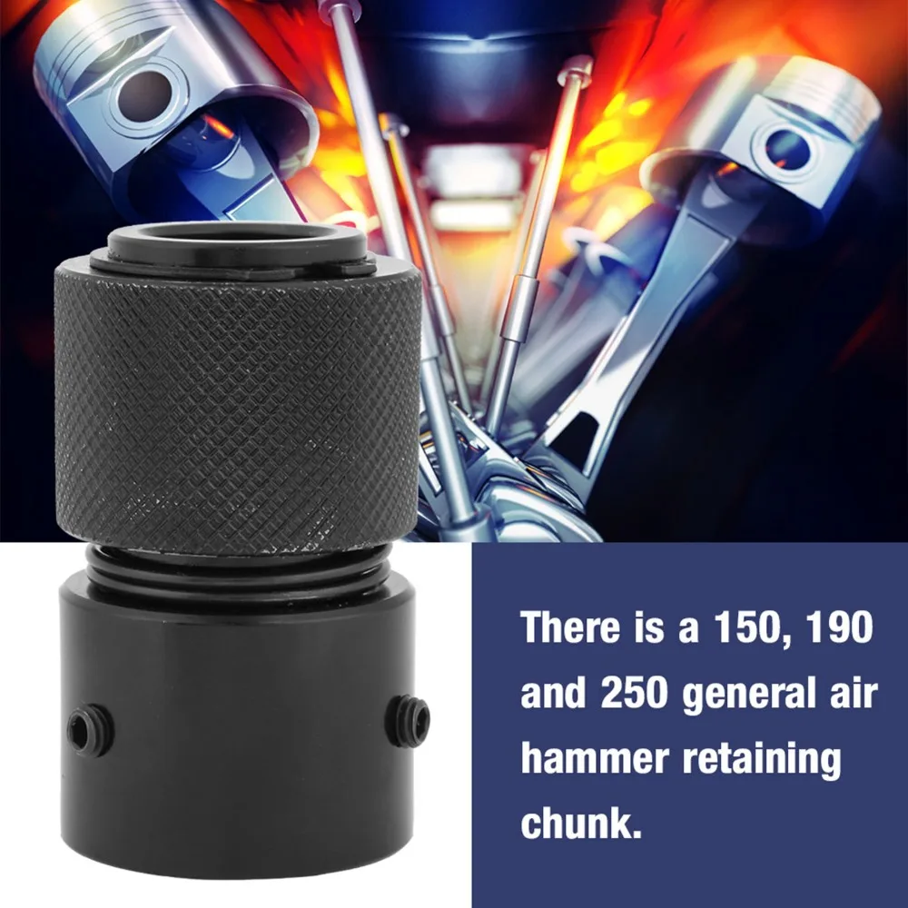

Black Air Hammer Retaining Quick Chuck Small/Body Design Quick Change Retainer Chuck for 150 /190 /250 Pneumatic Hammer