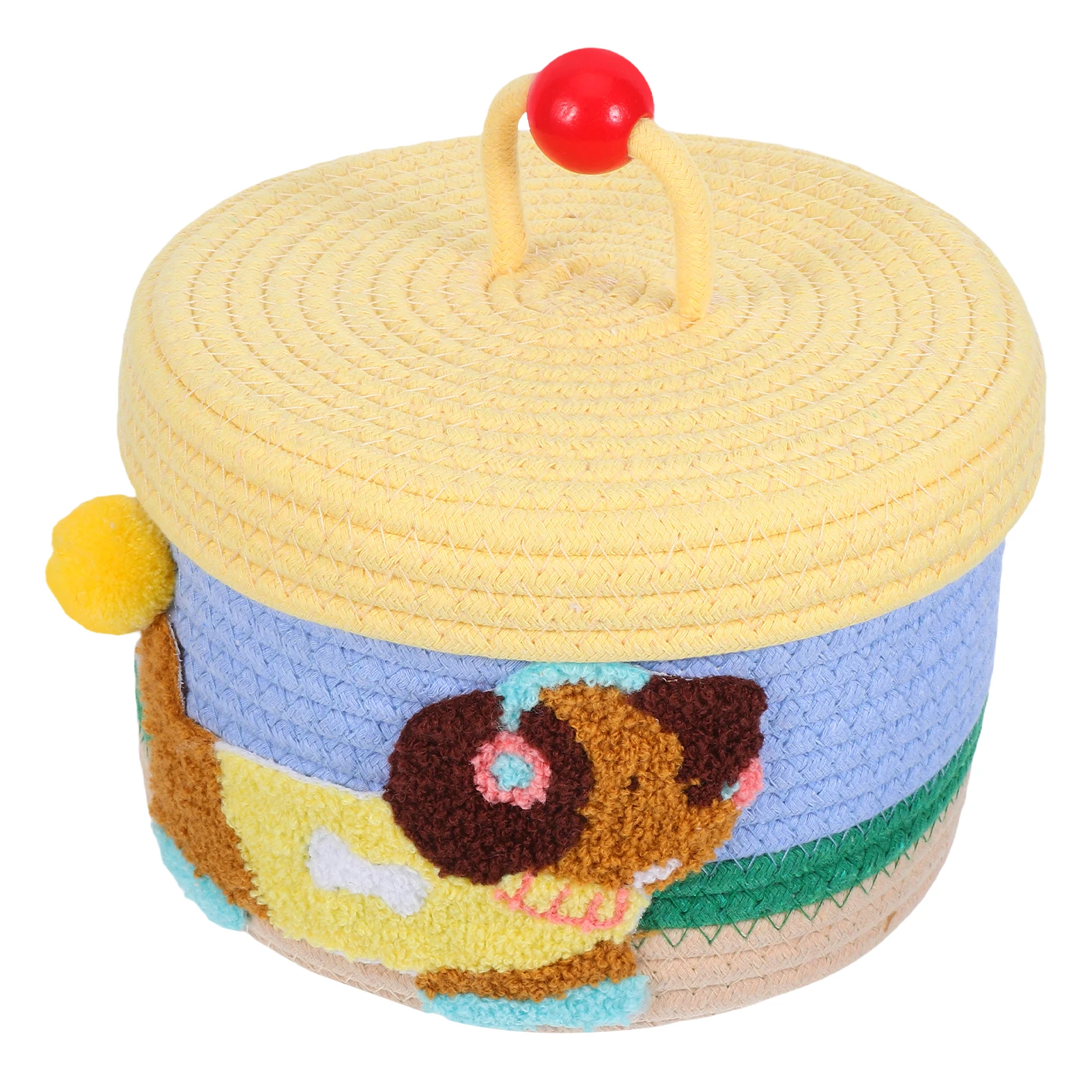 

Baby Gift Box Storage Basket Kids Handwoven Cotton Rope Elegant Design Versatile Infant Baskets Shower Storage Portable