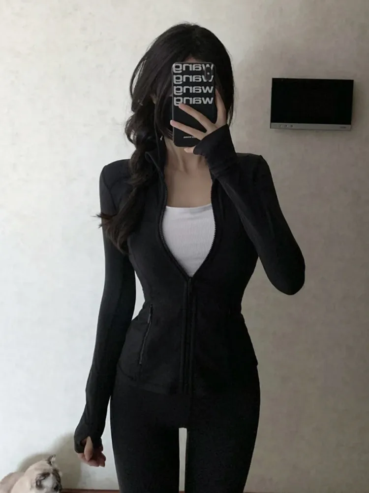 

Training Yoga Fitn Sportswear Jaet Women Pure Desire Sle Stand Collar Slim Fit Sun Protection Long Sve Zipper Outer...