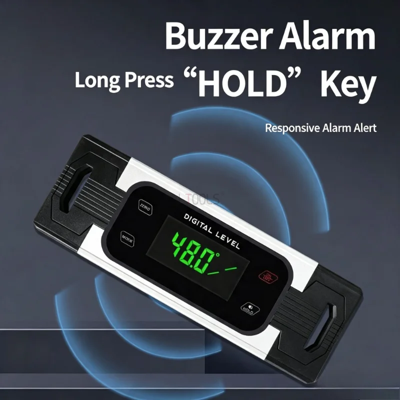 High Accuracy Magnetic Digital Level Gauge Touch Display Inclinometer Digital Slope Ruler Angle Measuring Tool Home Renovation