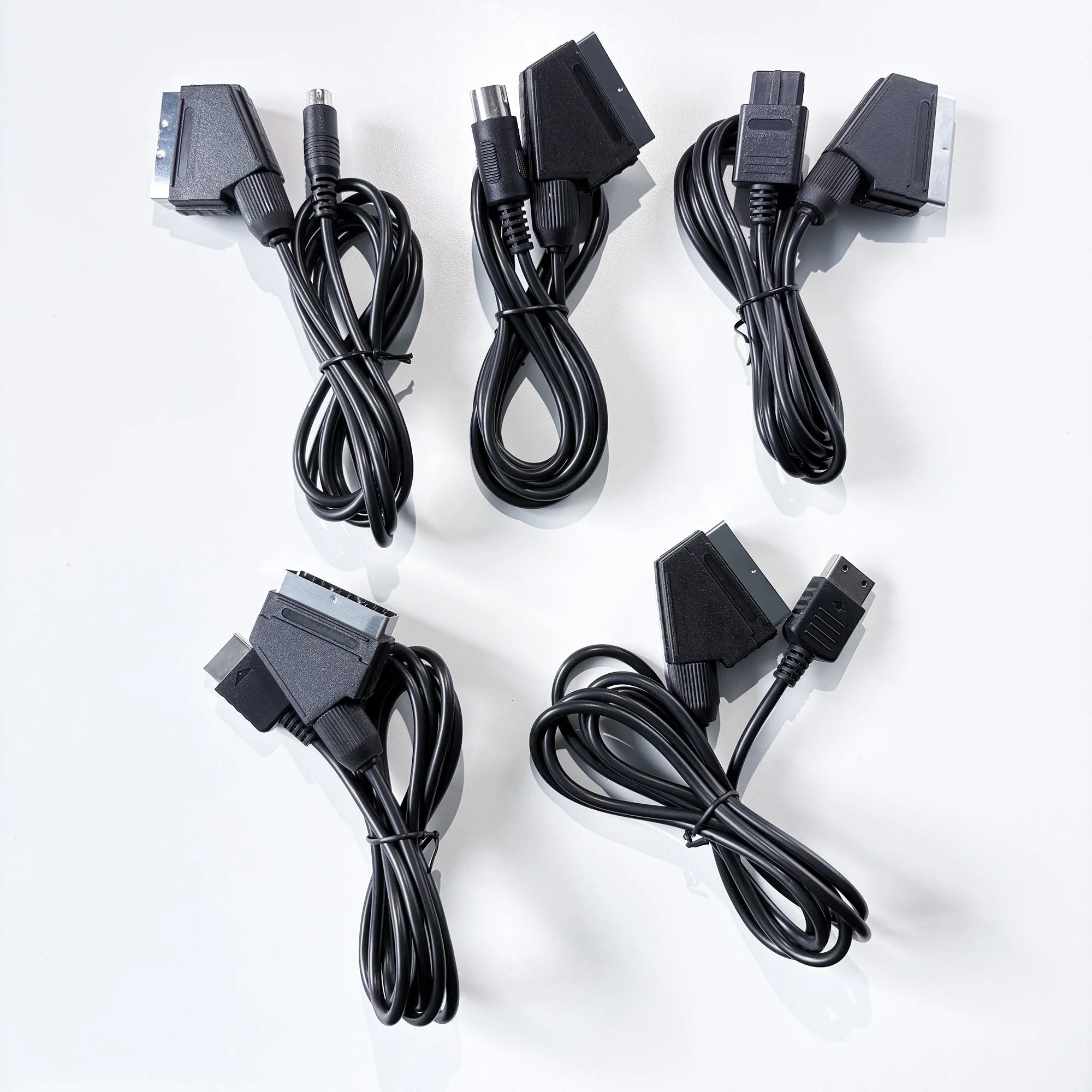 Cable Scart RGB de 1,8 m para consolas de videojuegos Retro PS2/PS1/PS3/SEGA Mega Drive1/MD2/DC Dreamcast/Saturn/XBOX/XBOX 360