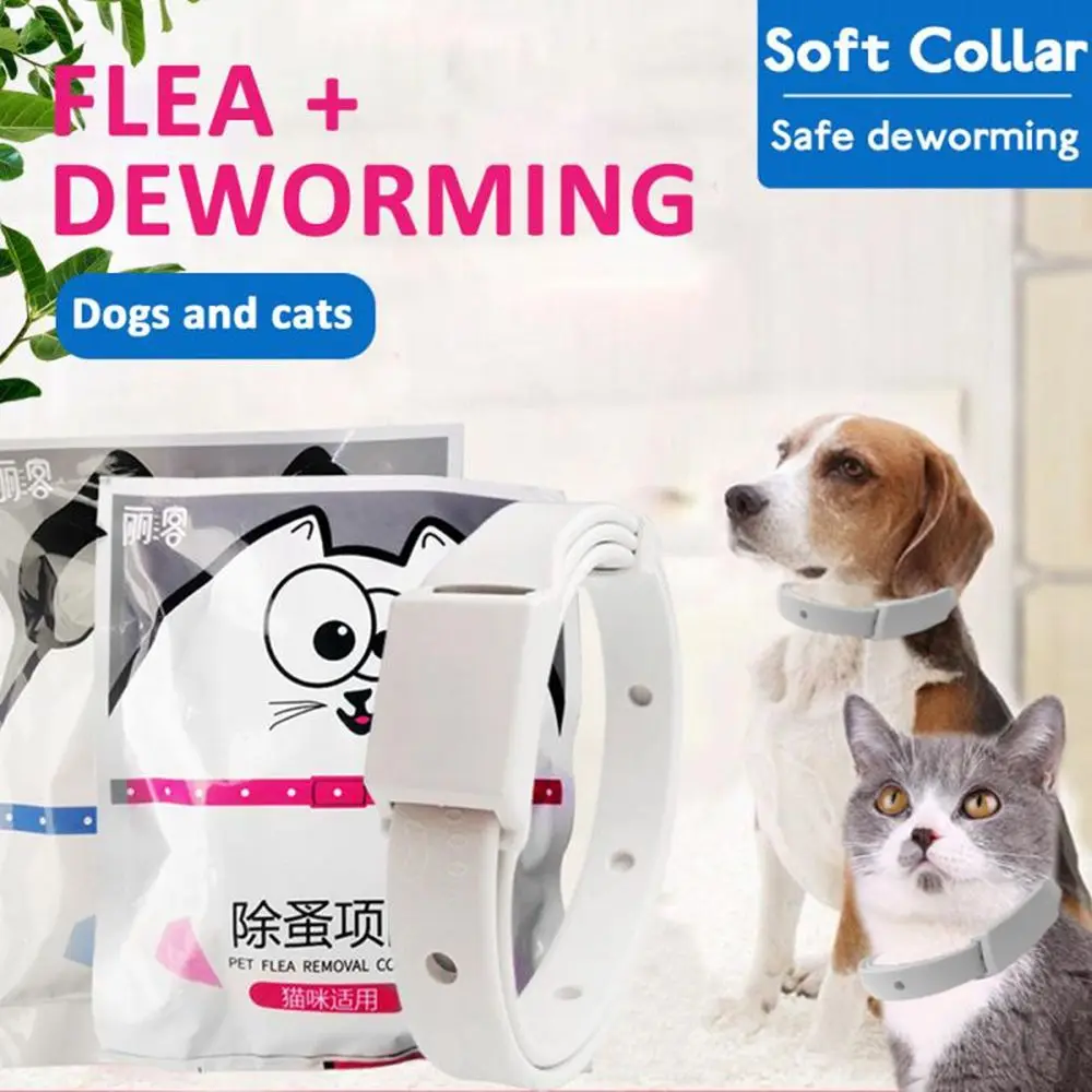 Retractable Cute Anti Mosquitoes Silicone Anti Ticks for Cat Dog Flea Collar Puppy Collar Dog Flea Repeller Dog Cat Collar