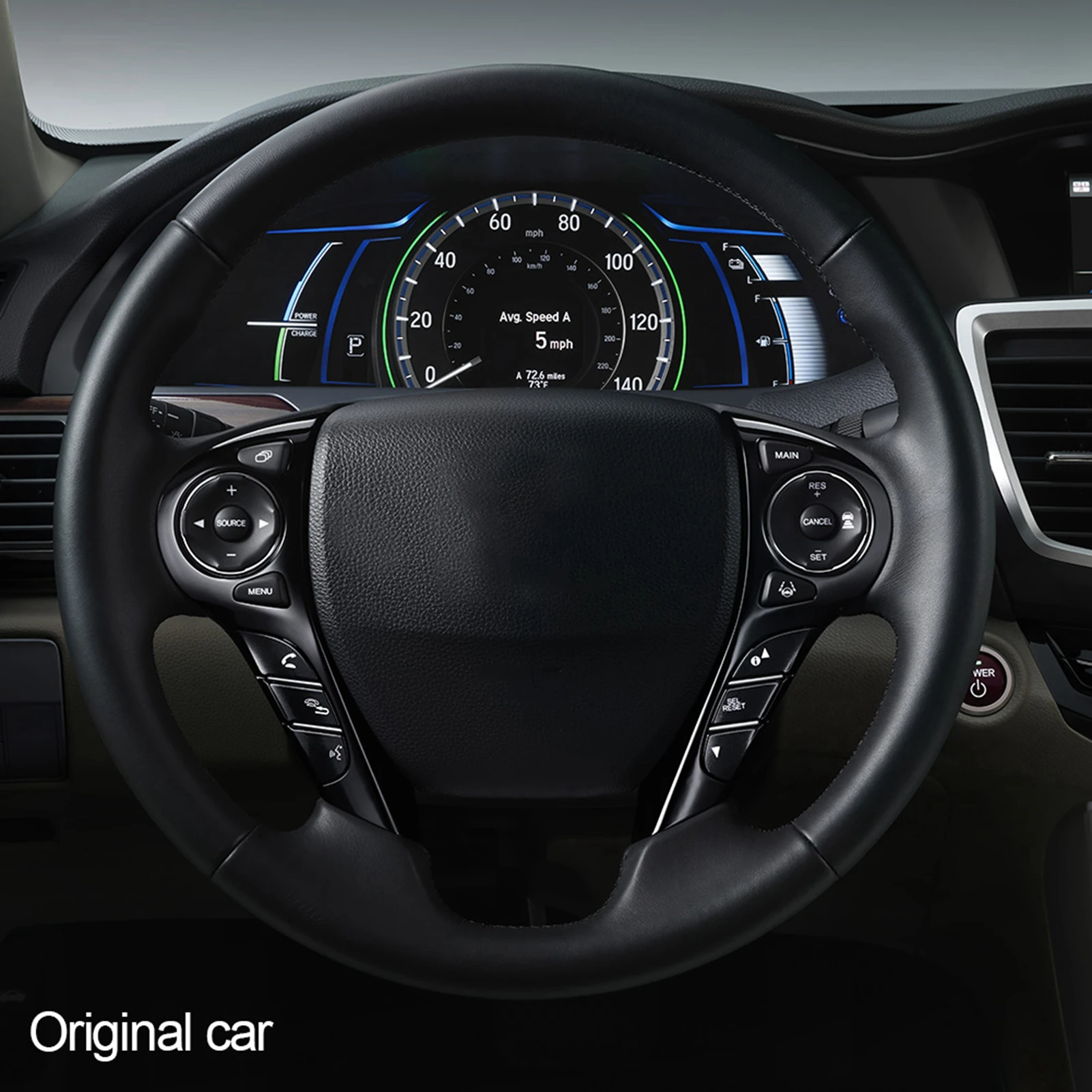 

Steering Wheel Flat Bottom D Type Racing Design Nappa Steering Wheel for Fit for 2013-2017