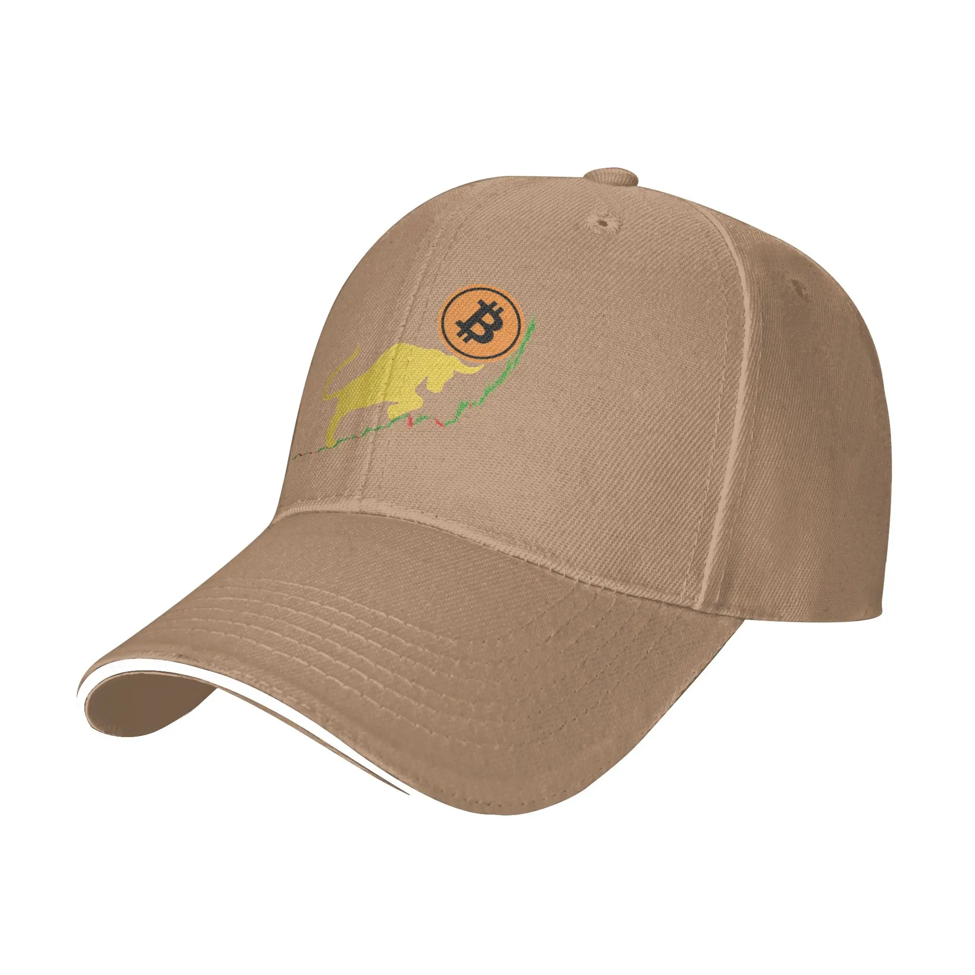Hot Sale Bitcoin Bull Btc Distressed Crypto Baseball Cap  Hiphop Sun Cap  Casual Street Style Sun Cap