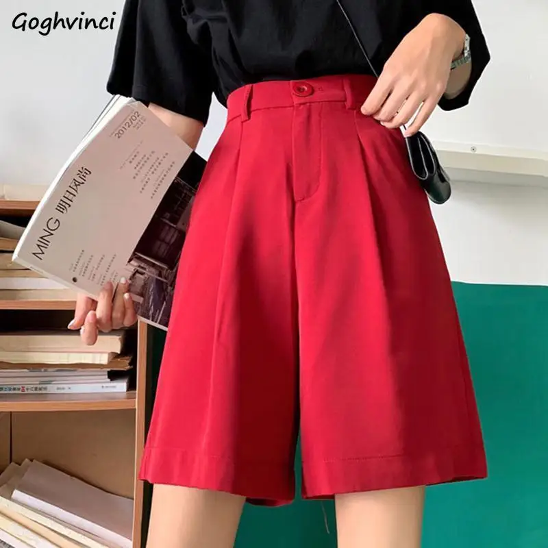 Shorts Womens Summer Solid Knee Length Wide Leg 5XL Loose Chic Casual Fashion Feminine Popular Korean High Waist 2020 Hot Sale