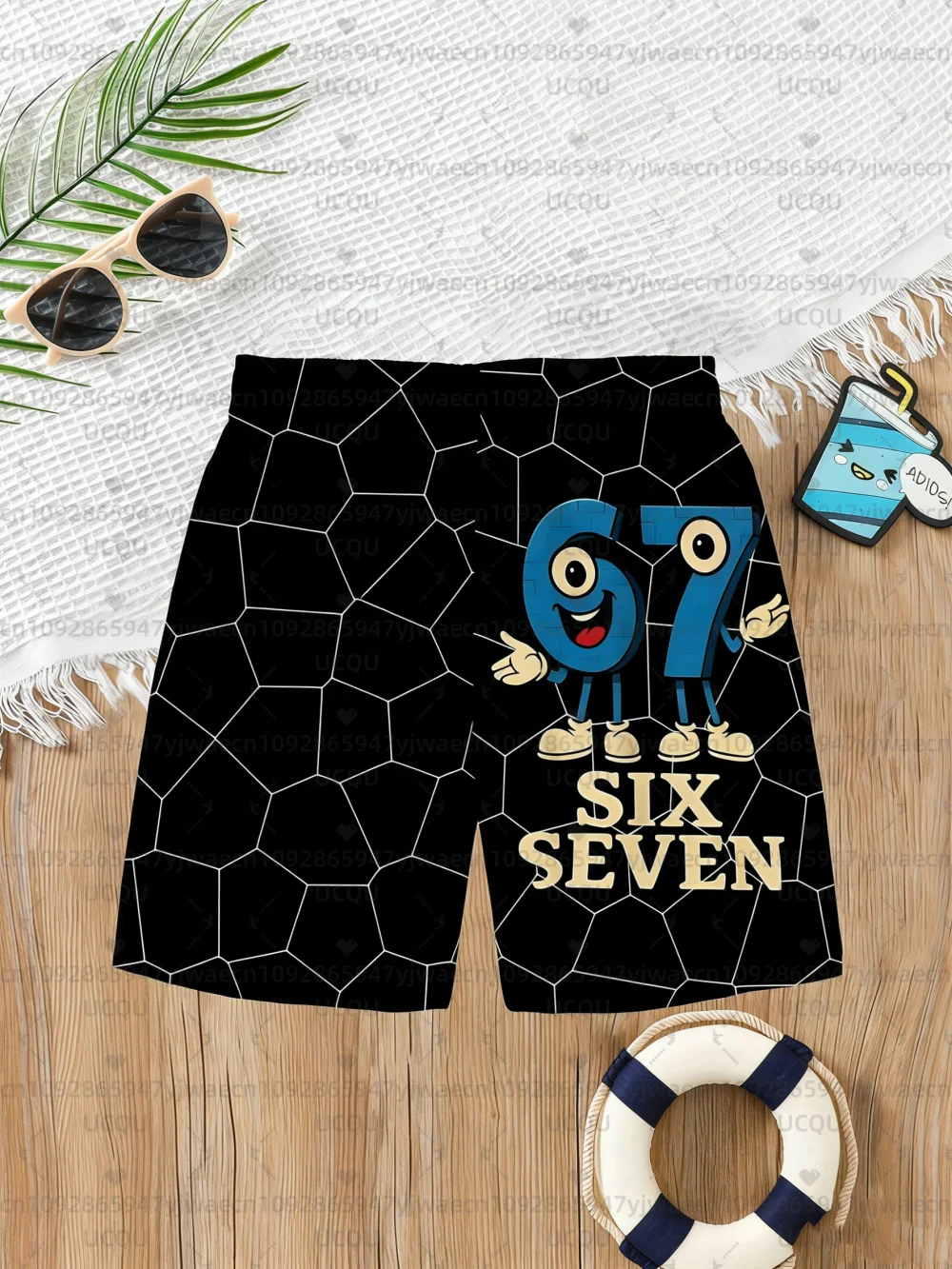 Summer For Kids 67 Six Seven Italian Brain Rot Math Joke Tops Y2k Game Saying Shorts Graphic Y2k Children's Shorts