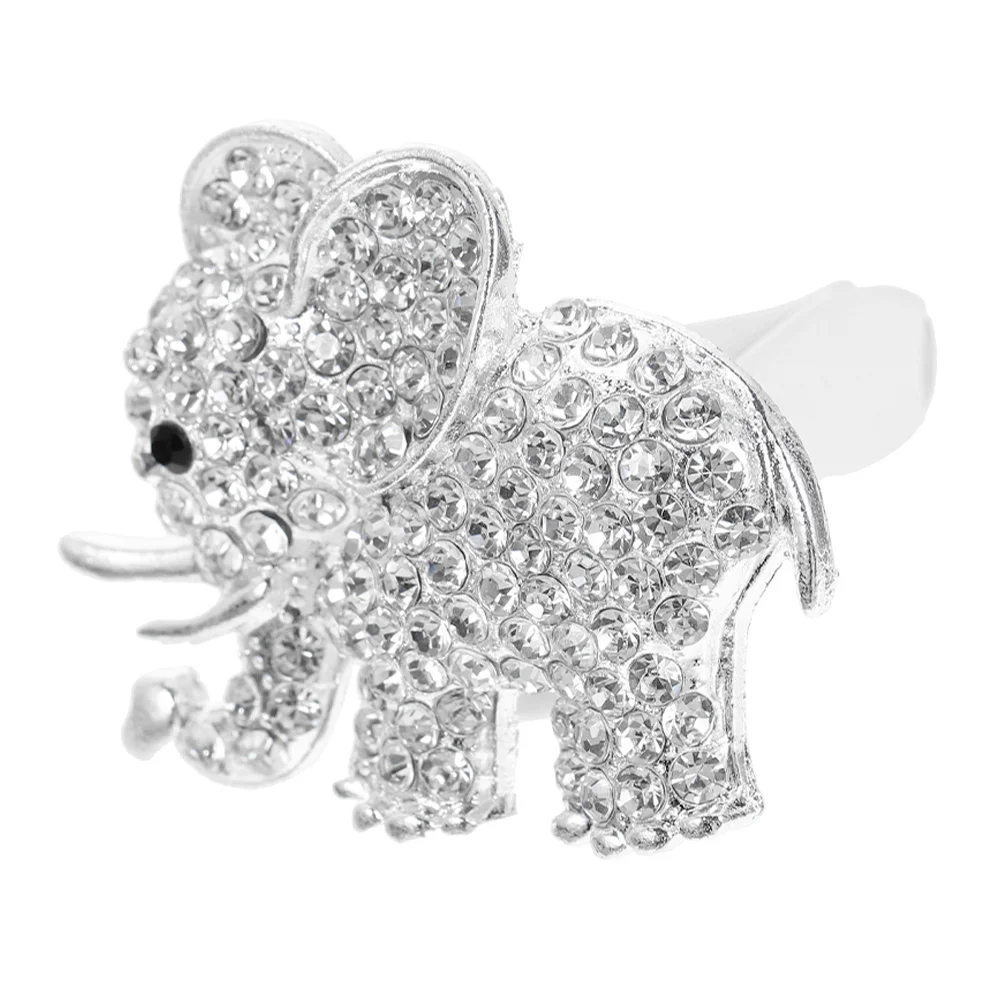 

1Set Rhinestone Car Vent Clip Scent Freshener Auto Decorations Easy Install Office Home Use Gift Elephant Car Accessories