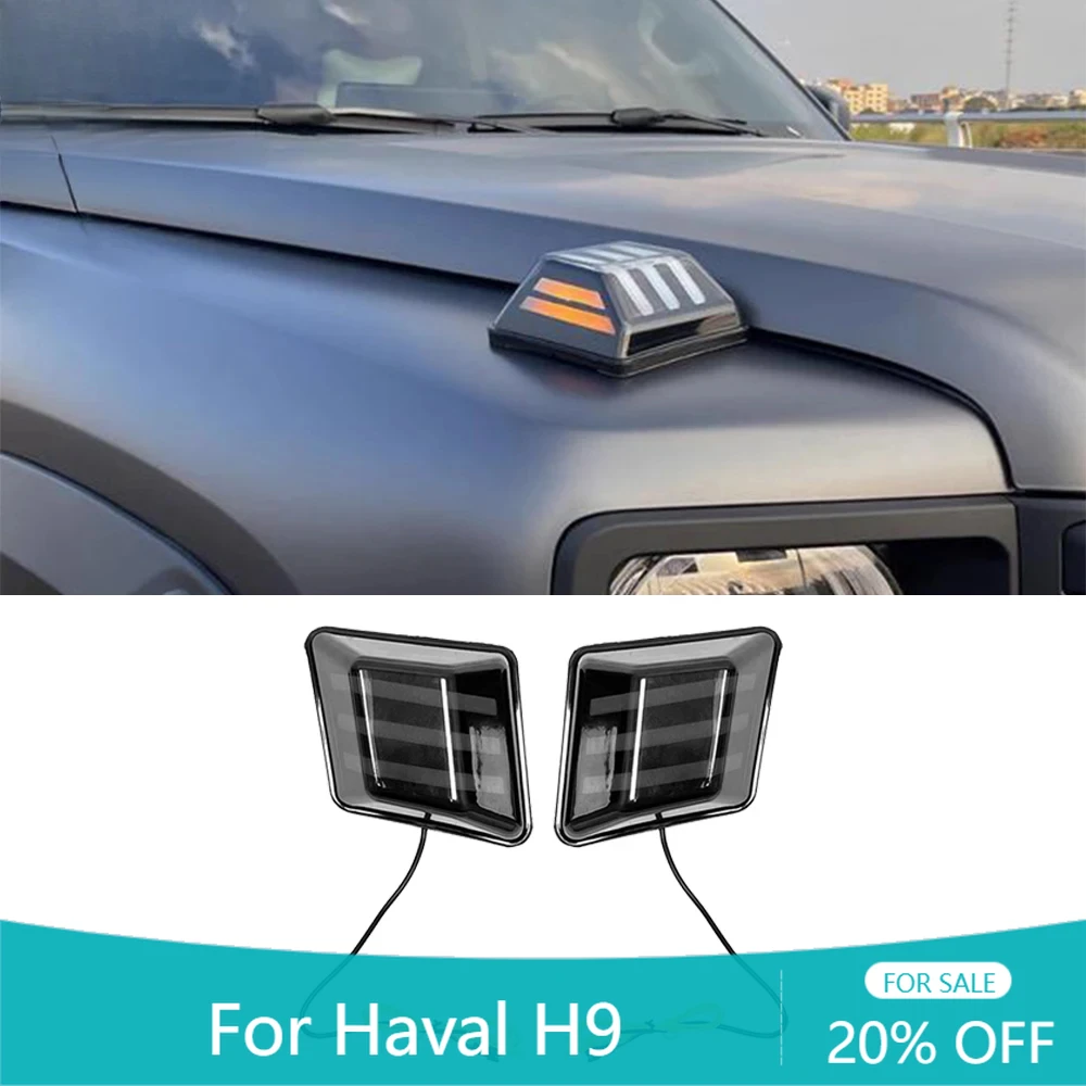 

Accessories Car Machine Cover Light,Flow Angle Light,Daytime Running Light,Exterior Decorative Light For Haval H9 2024 2025