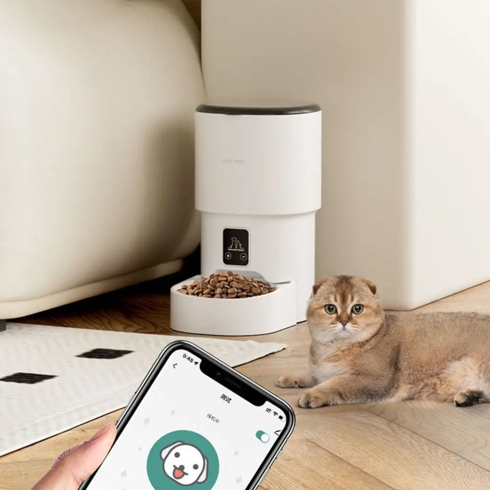 

4L Capacity WIFI Smart Pet Feeder USB Charge Timer Function Automatic Pet Feeder Remote Control Quantitative Feeding