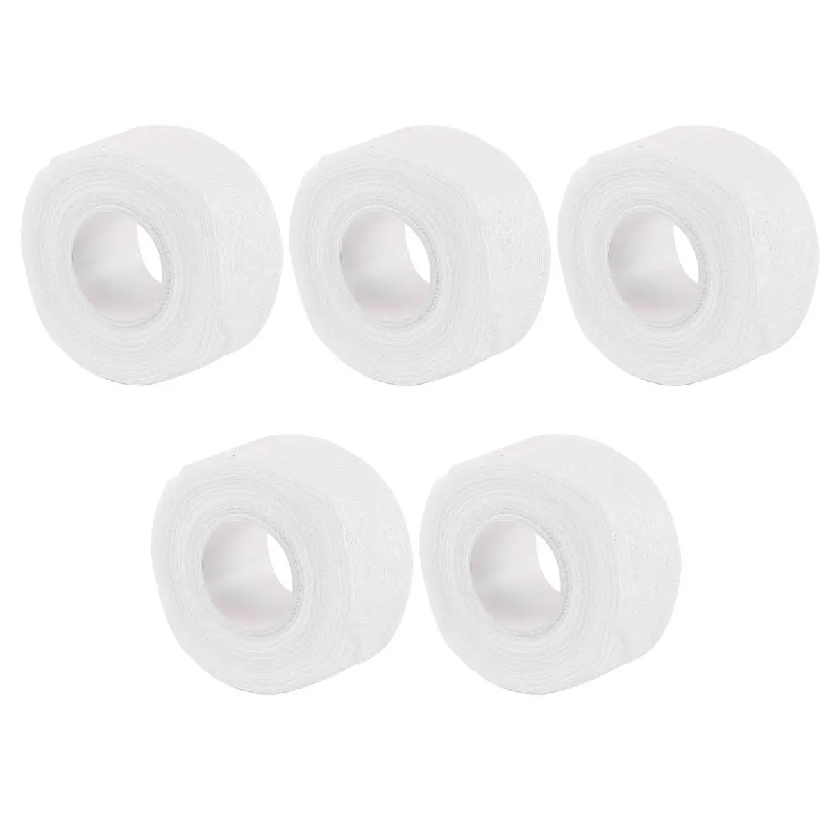 5Pcs Elastic Self-Adhesive Bandages Cotton Sports Tape White Protective First Aid Tape Comfortable for Skin Use
