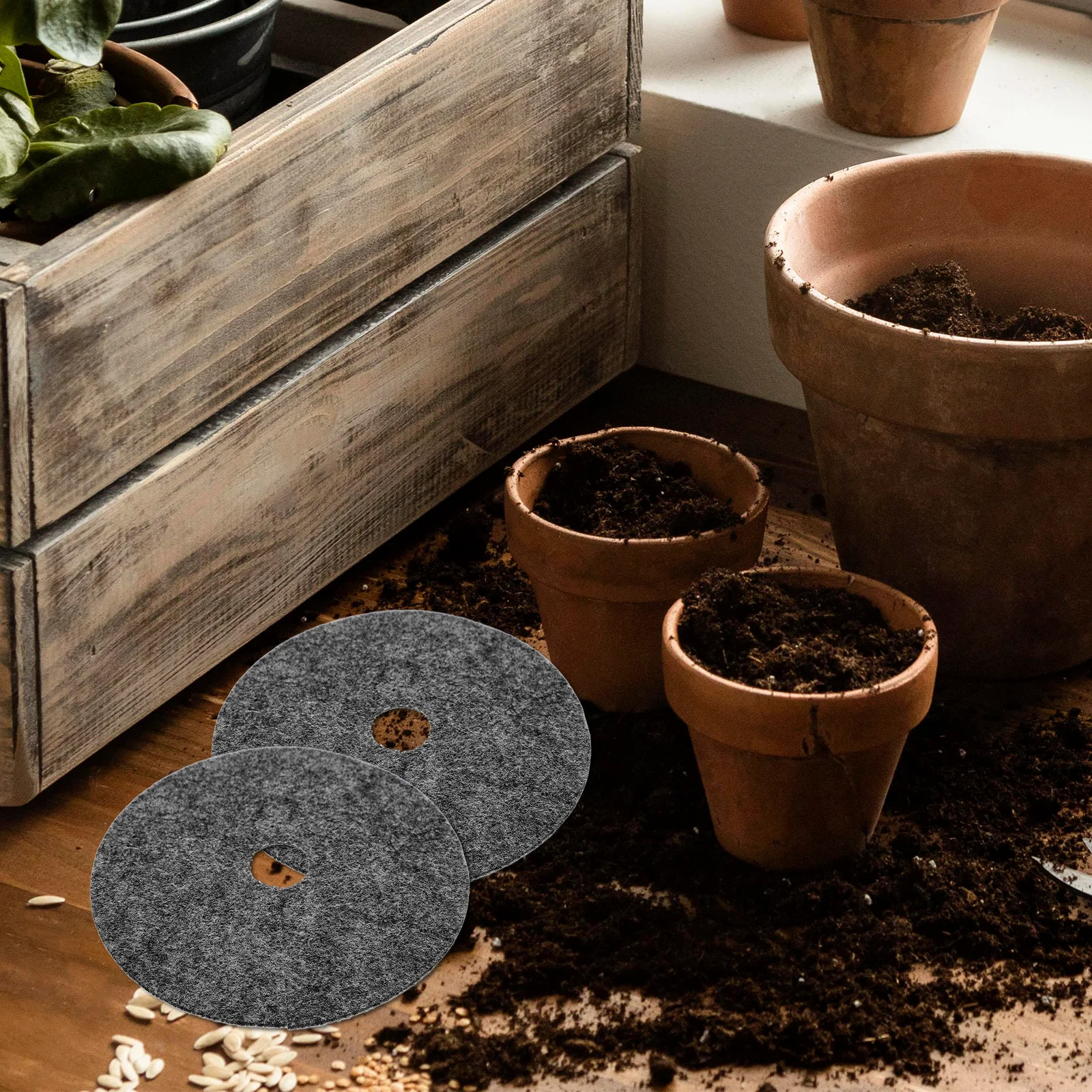 

20pcs Durable Grass Control Fabric Non-Woven Planting Barrier Landscape Weed Mat Outdoor Ground Cover Gardening Accessory