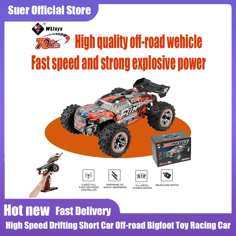 

WLtoys 184008 70KM/H 4WD RC Car Professional Monster Truck High Speed Drift Remote Control Racing Boy High Quality Gift