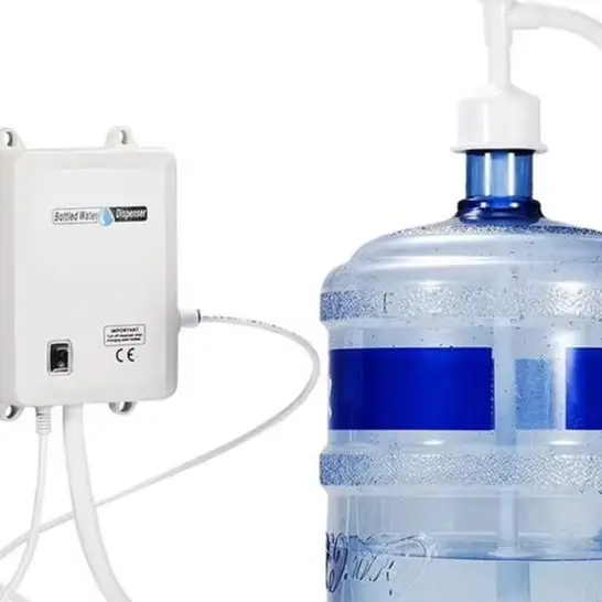 

RU 110/220 В насос для дозатора воды в бутылках, насос для дозирования воды с трубой с одним входом 20 футов для холодильника, льдогенератора, новый