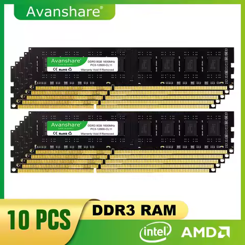 Avanshare Super 8GB Desktop RAM DDR3 1600MHz 1333MHz PC3-12800U PC3-10600U 4GB DIMM Intel AMD 1.5V 1.35V 2RX8 Non-ECC Memory