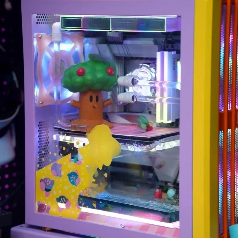 Themed game split water-cooled computer desktop console