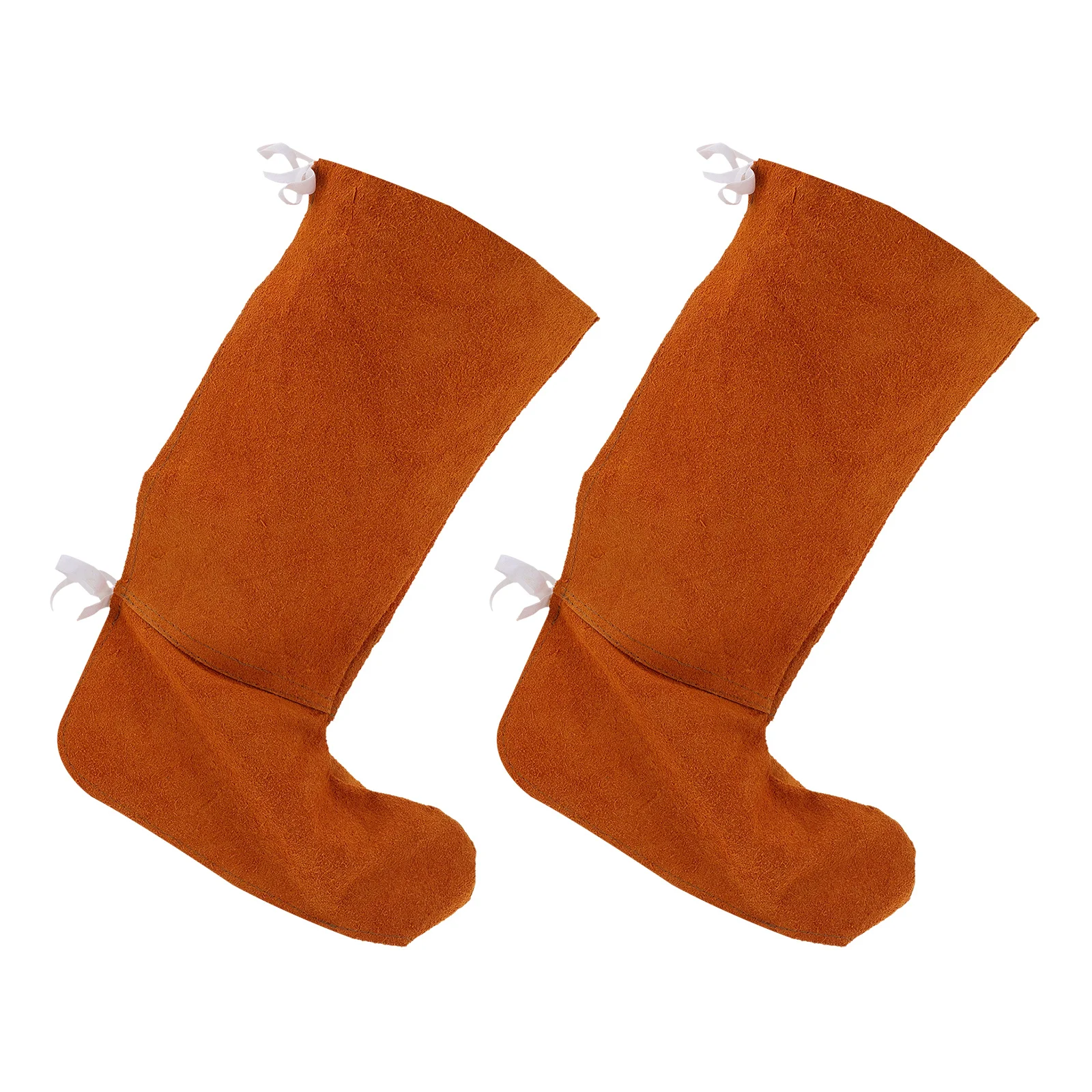 1Pair Welding Shoe Cover Heavy Duty Flame Resistant Foot Protector Anti Scald Abrasion Proof for Welding Jobs Portable Secure