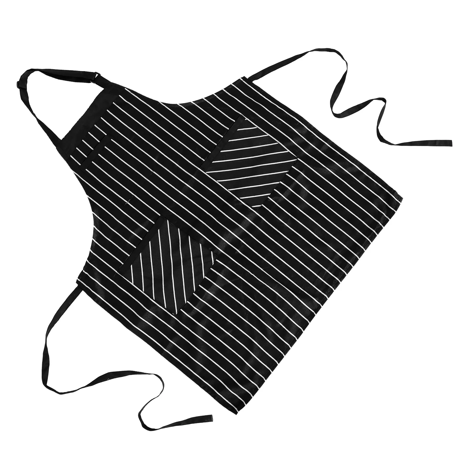 

Fashionable Apron for Women Men Pockets Heavy Duty Cooking Baking Restaurant Cotton Linen Halter Neck
