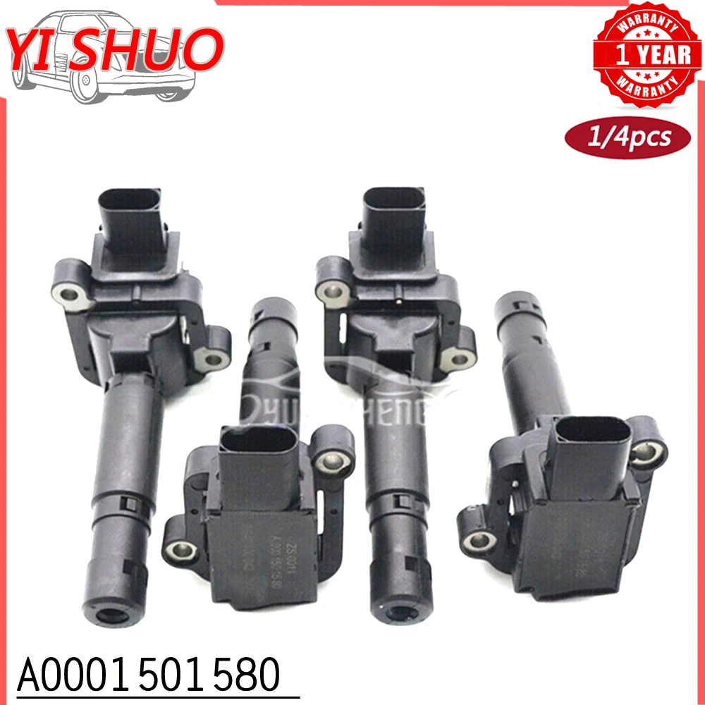 

NEW Ignition Coil For MERCEDES-BENZ C230 C180 C180K C200 C200K C230K C250 C260 CLK200K E200 E200K E250 E260 SLK200 A0001501580