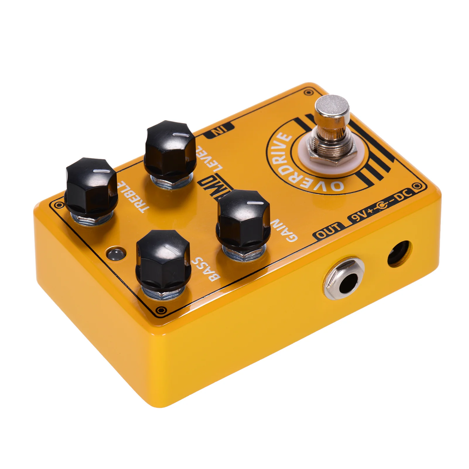 Dolamo D-8 Overdrive Guitar Effect Pedal with Bass Treble Gain Level Controls and True Bypass Design for Electric Guitar