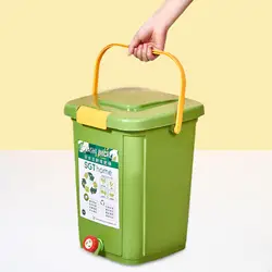 Compost Bin Composting Container with Lid Waste Food Compost Bin Sealed Fermentation Barrel Large Capacity
