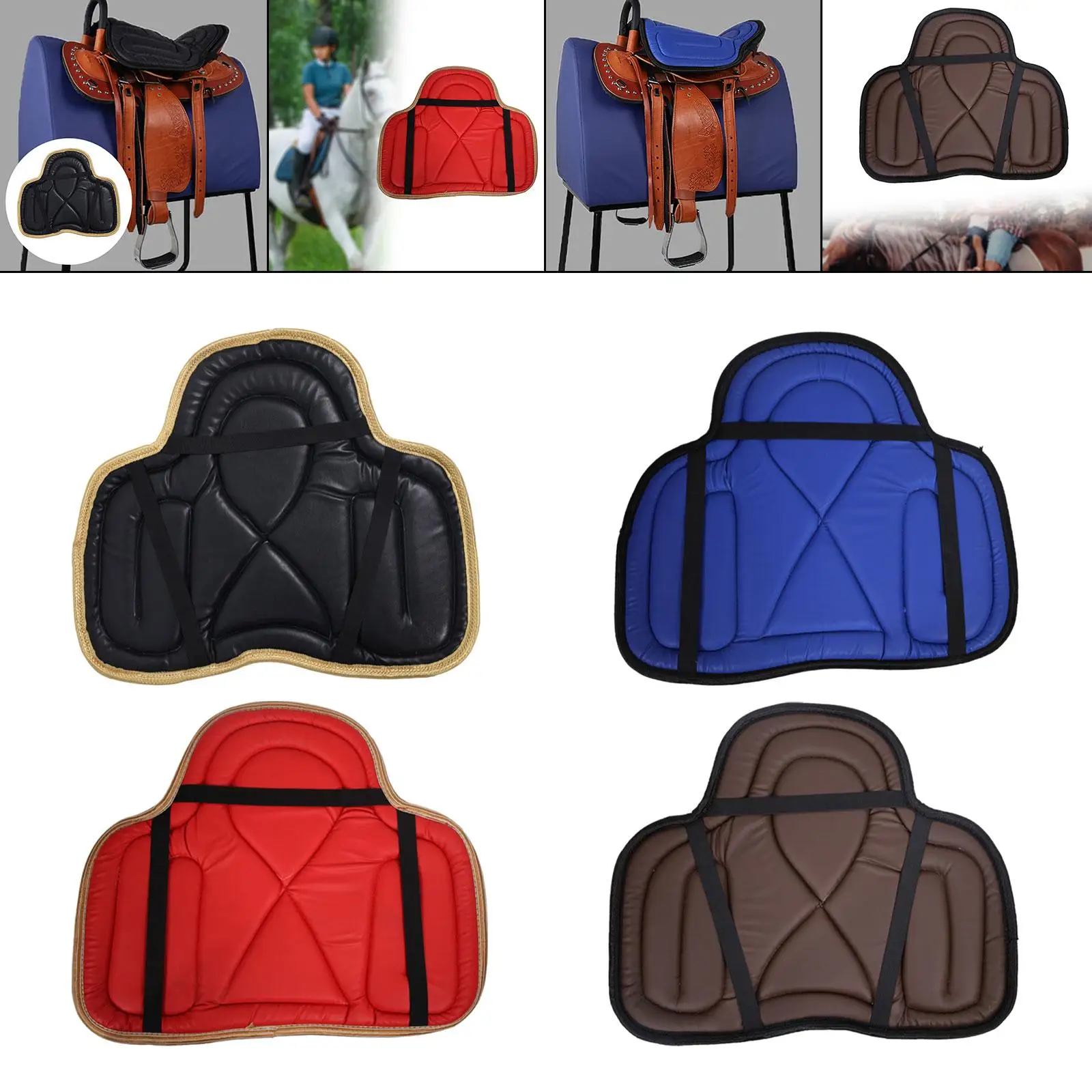 

Saddle Pad Equestrian Seat Cushion Equestrian Riding Accessories Riding Pad Horse Back Saddles Blanket 21.65inchx17.72inch
