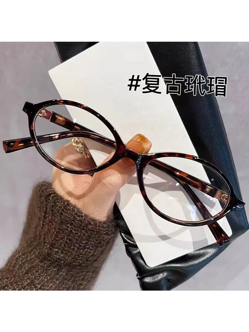 Nouvelles lunettes de myopie rondes pour femmes lunettes Ă monture Pc lunettes unies lunettes ovales myopes-1.0 -2.5 -2