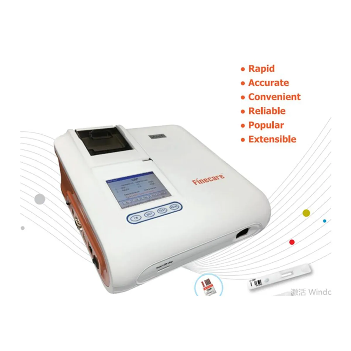 Wondfo Finecare Immunoassay Analysing System FIA Meter Second Hand FS112 Chemistry Analyzer Test Hormone PSA Progesterone